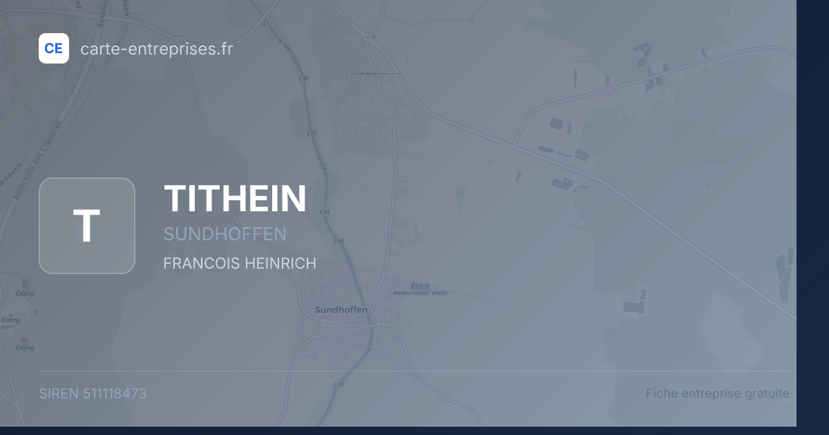 TITHEIN — 511118473 — fiche entreprise