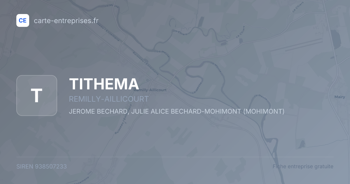 TITHEMA — 938507233 — fiche entreprise