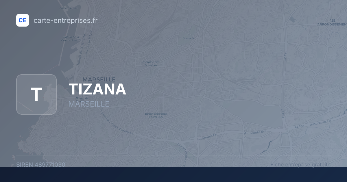 TIZANA — 489771030 — fiche entreprise