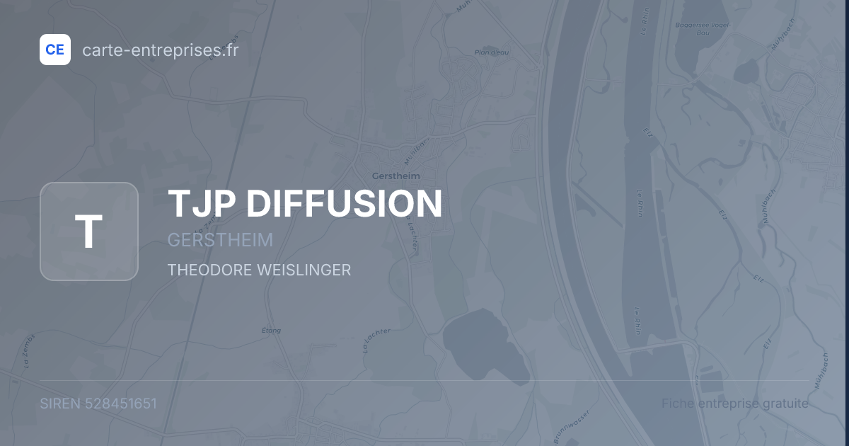 TJP DIFFUSION — 528451651 — fiche entreprise