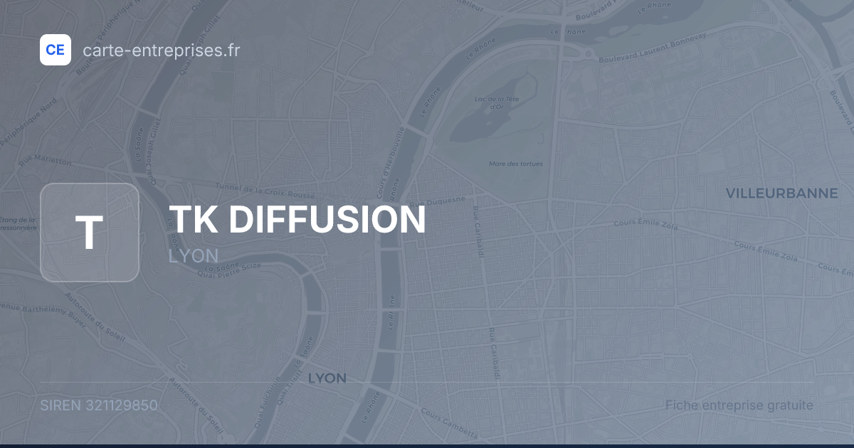 TK DIFFUSION — 321129850 — fiche entreprise