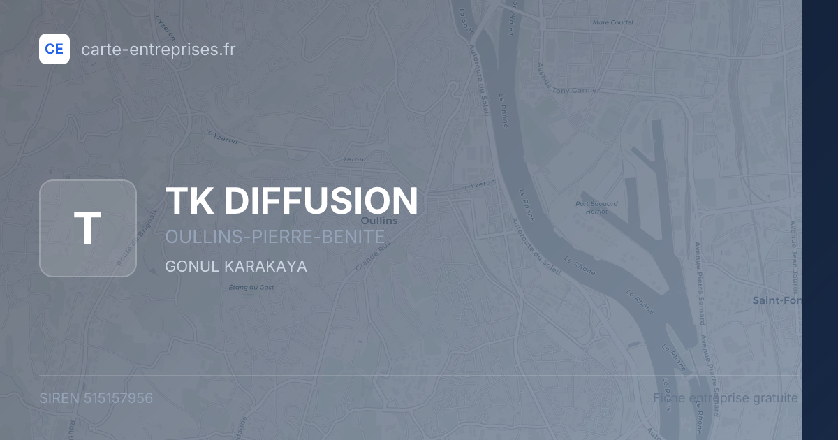 TK DIFFUSION — 515157956 — fiche entreprise