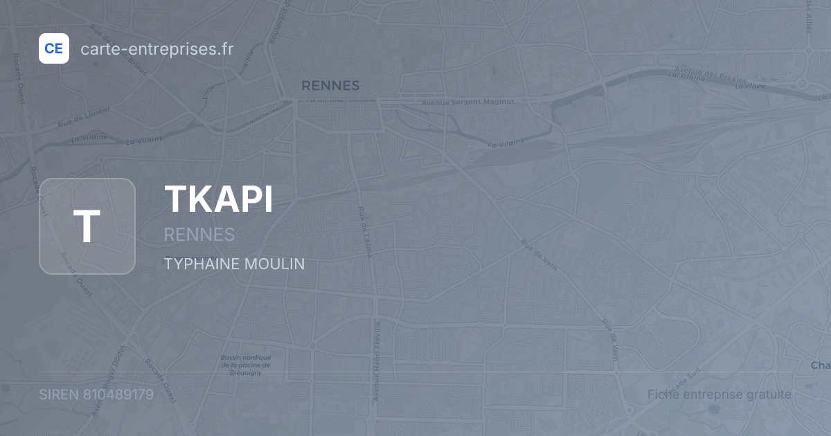 TKAPI — 810489179 — fiche entreprise