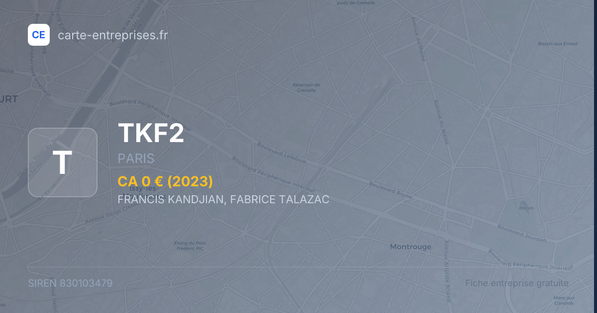 TKF2 — 830103479 — fiche entreprise