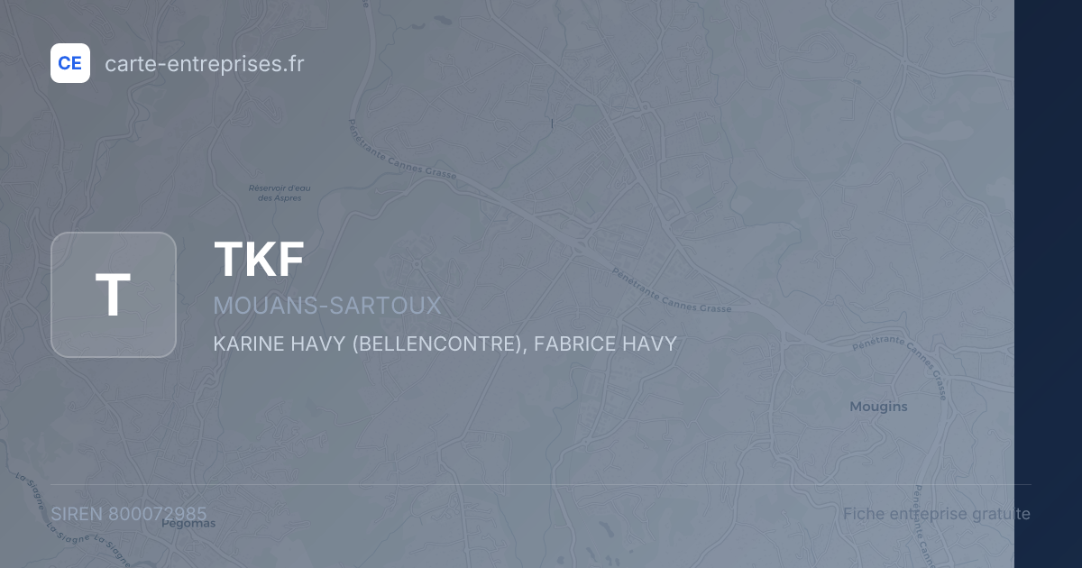 TKF — 800072985 — fiche entreprise