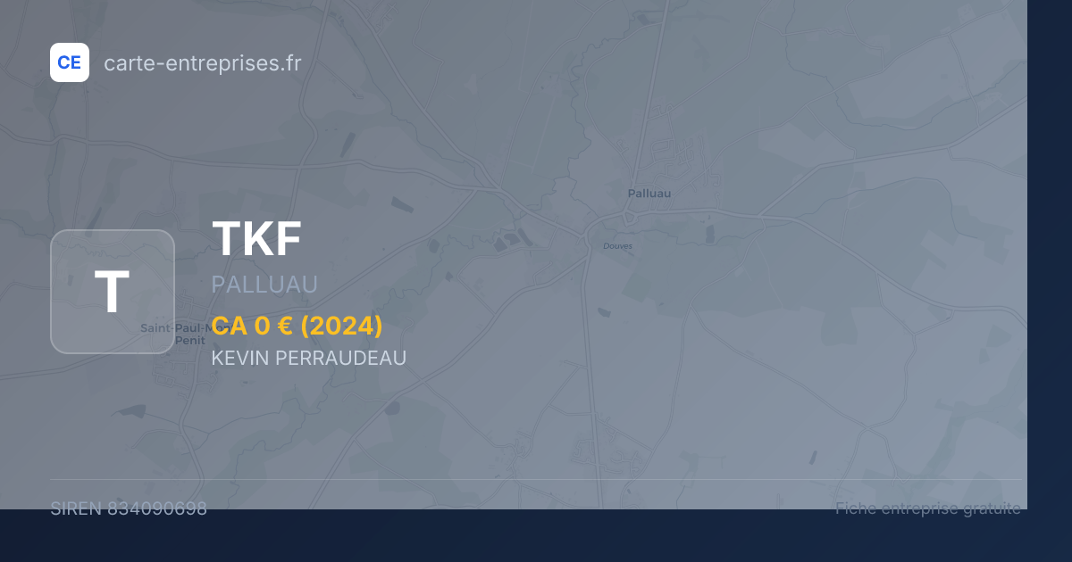 TKF — 834090698 — fiche entreprise