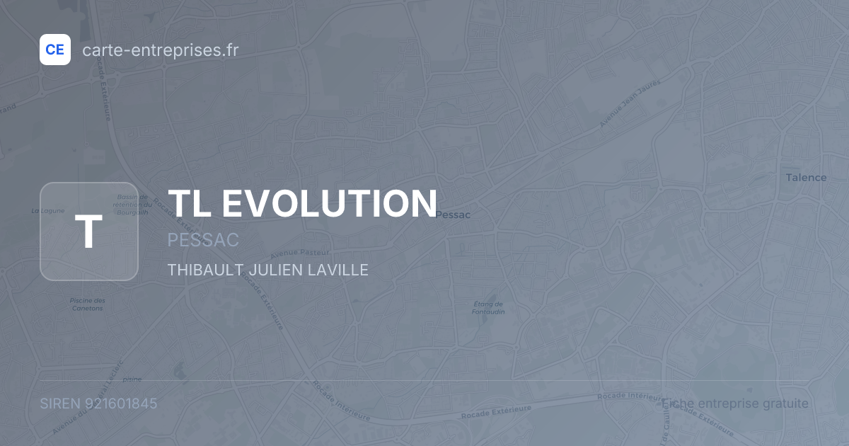 TL EVOLUTION — 921601845 — fiche entreprise
