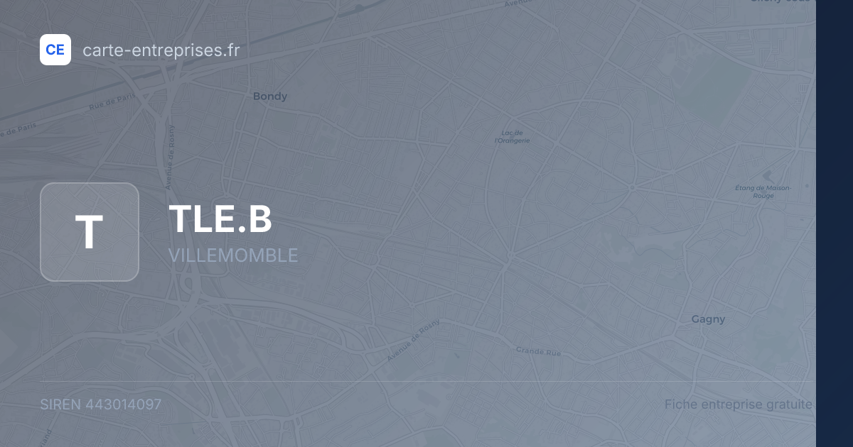 TLE.B — 443014097 — fiche entreprise