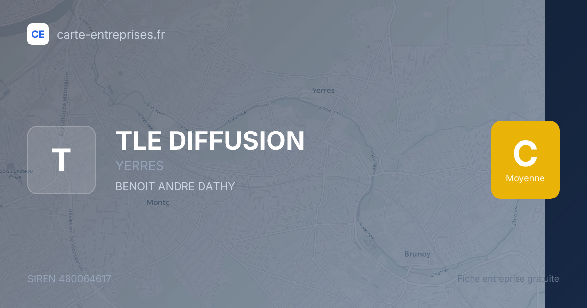 TLE DIFFUSION — 480064617 — fiche entreprise