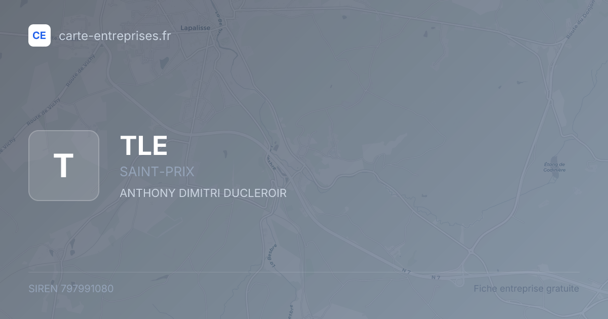 TLE — 797991080 — fiche entreprise