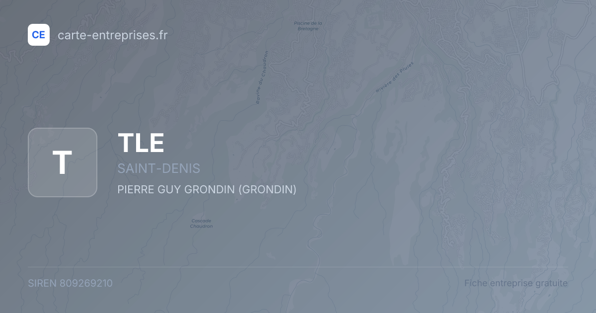 TLE — 809269210 — fiche entreprise