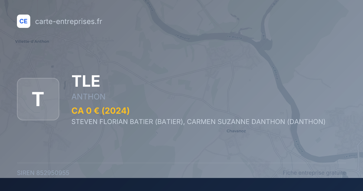 TLE — 852950955 — fiche entreprise