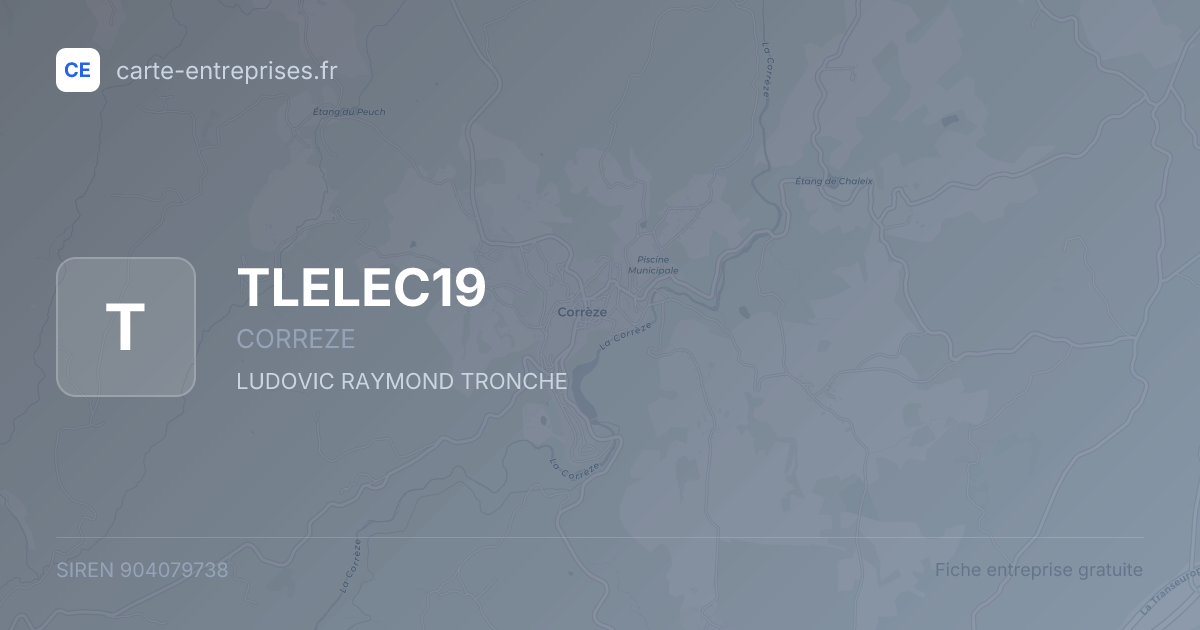 TLELEC19 — 904079738 — fiche entreprise