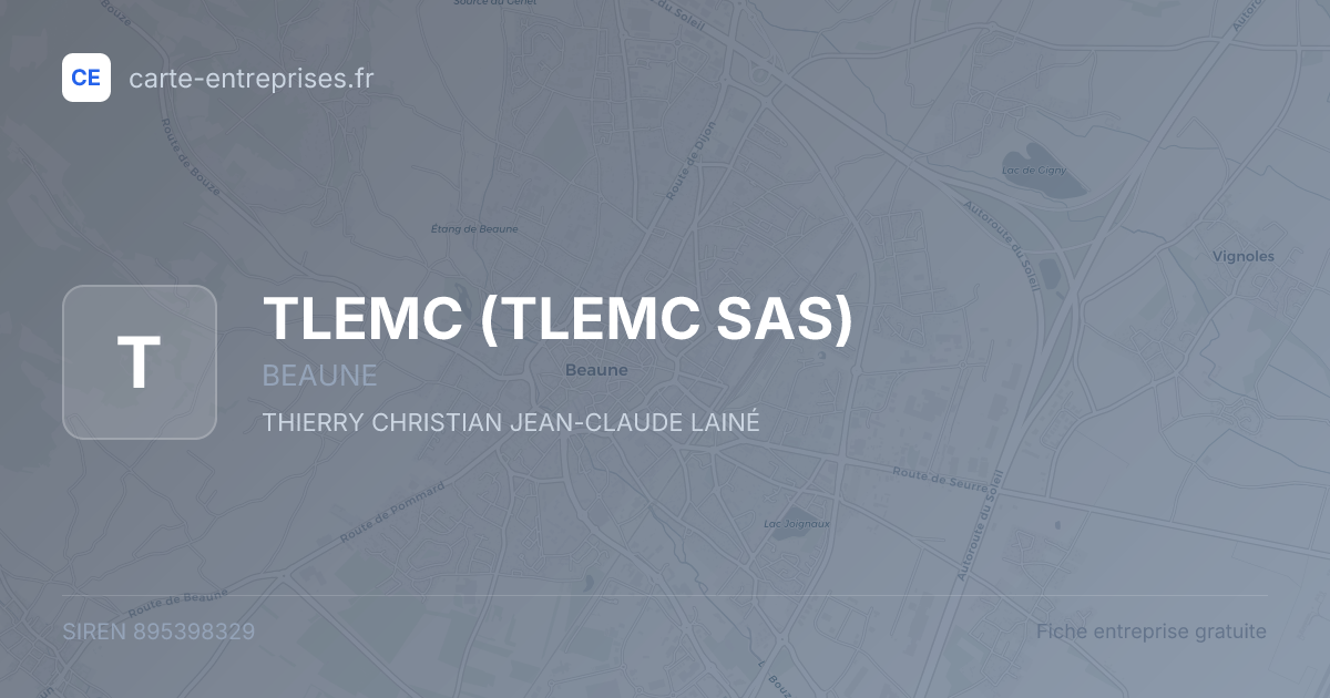 TLEMC (TLEMC SAS) — 895398329 — fiche entreprise