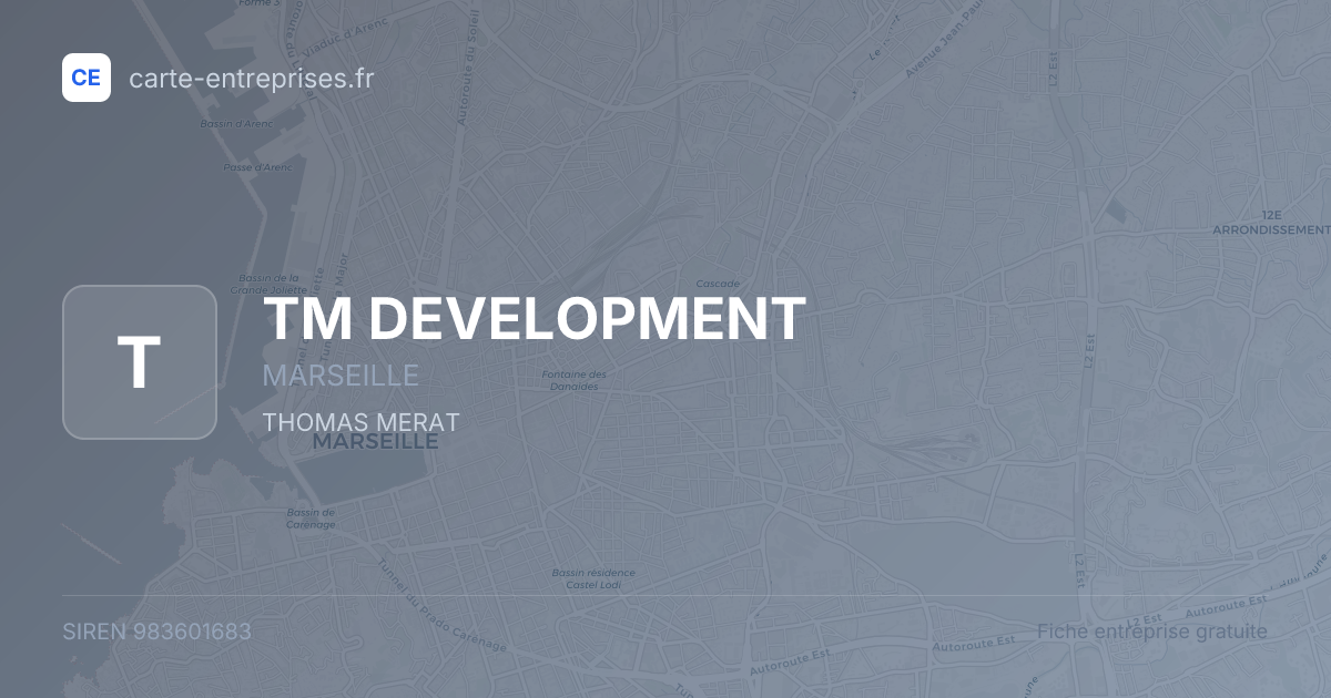 TM DEVELOPMENT — 983601683 — fiche entreprise