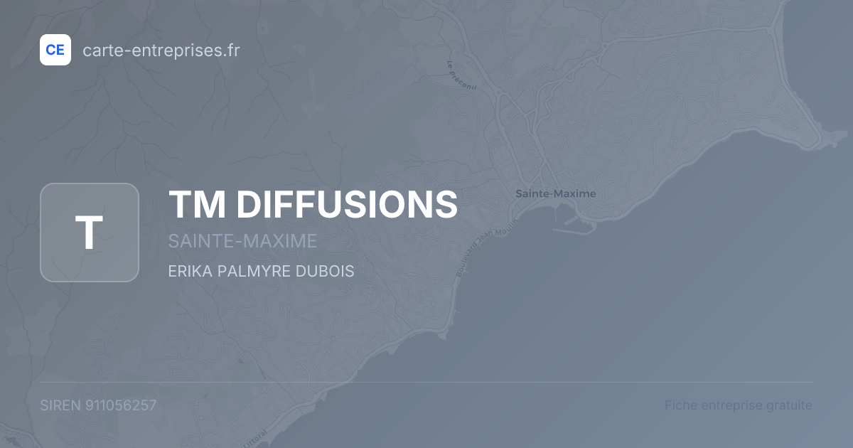 TM DIFFUSIONS — 911056257 — fiche entreprise