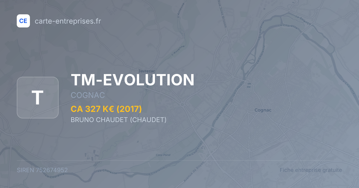 TM-EVOLUTION — 752674952 — fiche entreprise