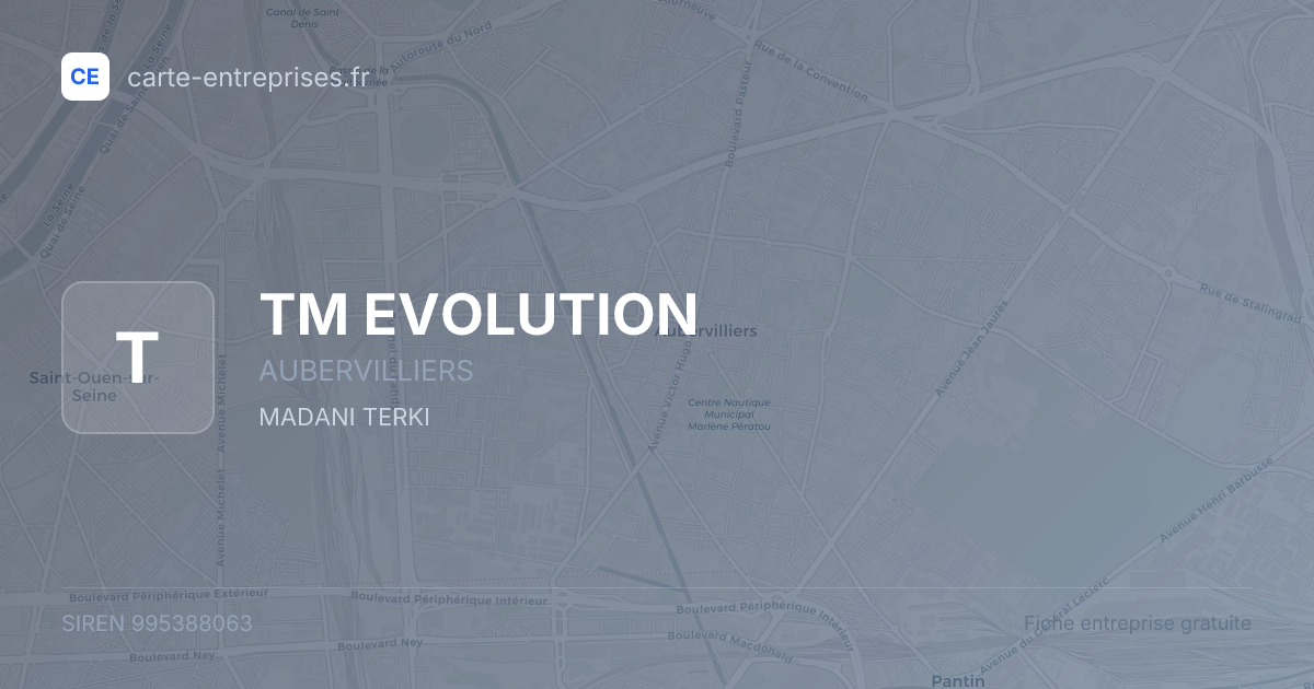 TM EVOLUTION — 995388063 — fiche entreprise