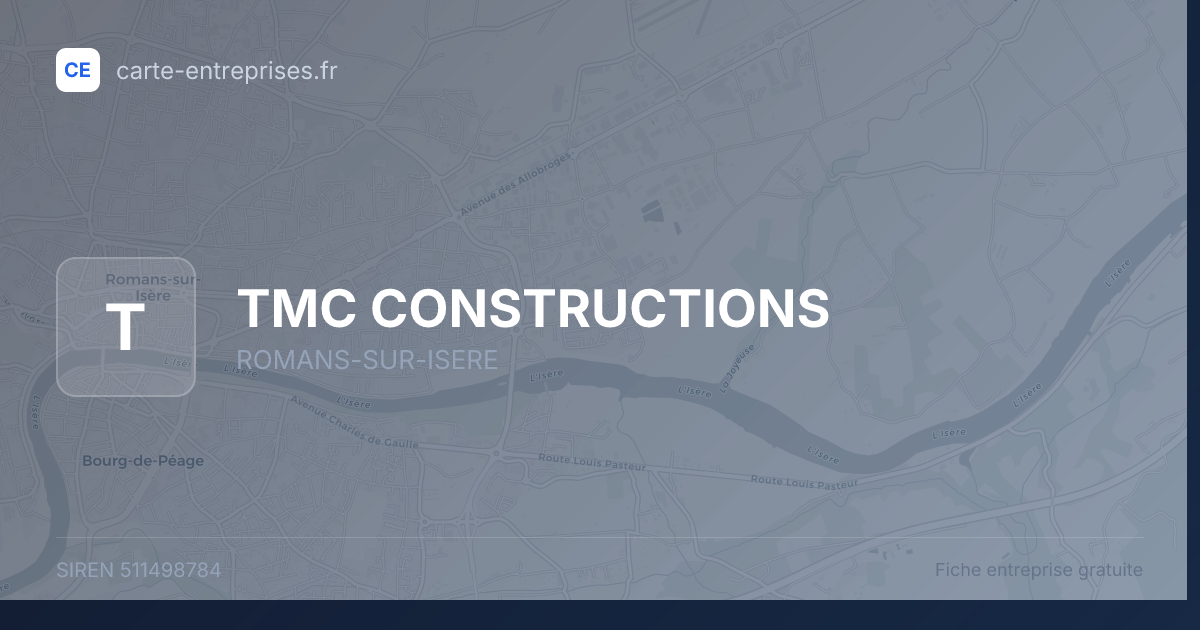 TMC CONSTRUCTIONS — 511498784 — fiche entreprise
