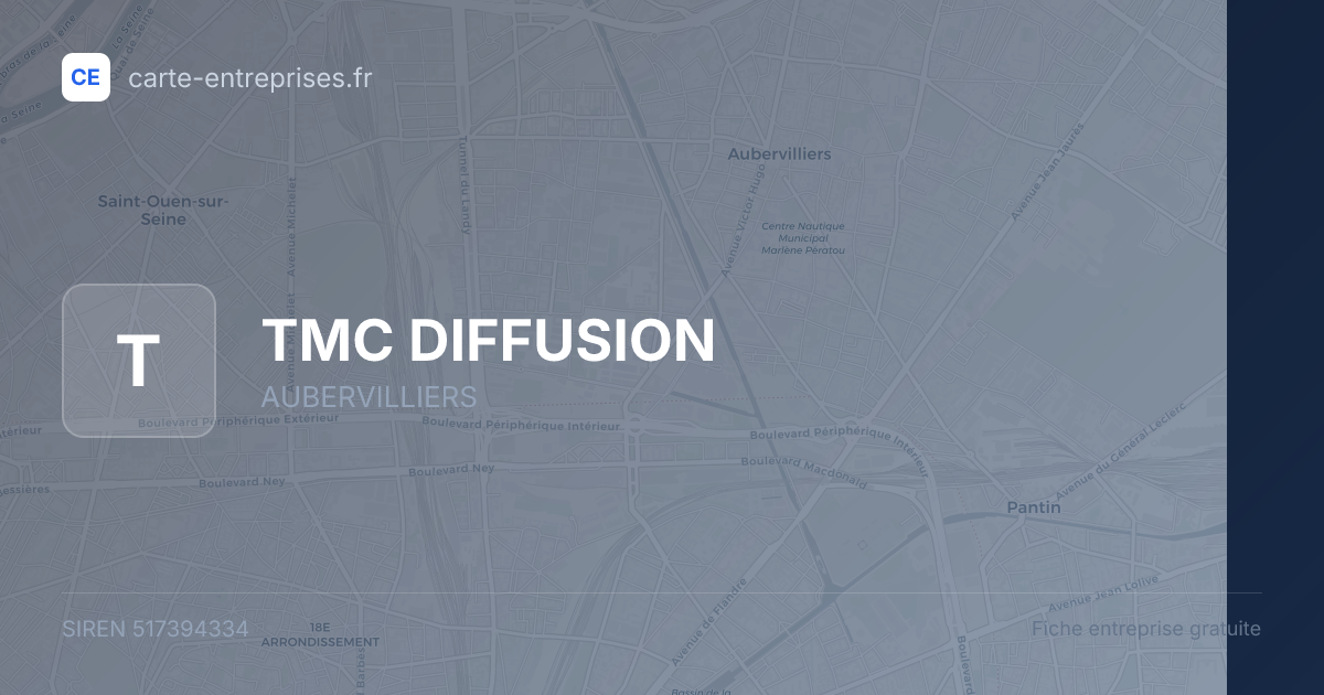 TMC DIFFUSION — 517394334 — fiche entreprise