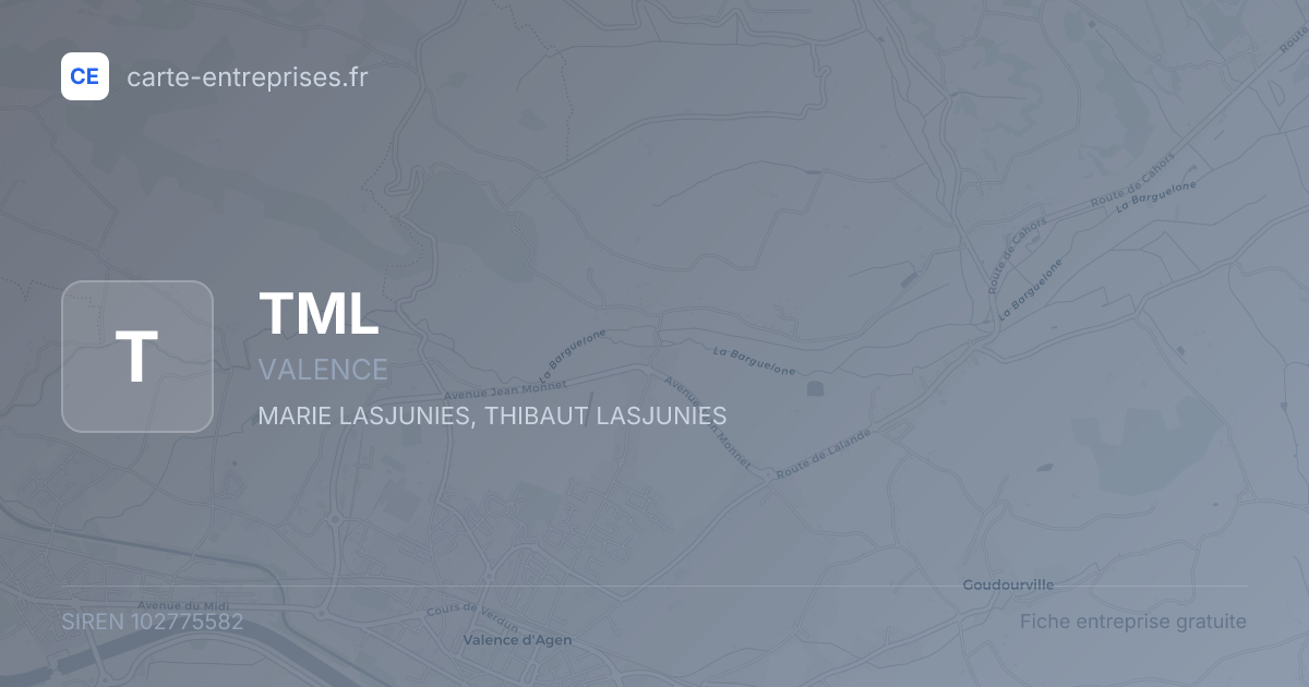 TML — 102775582 — fiche entreprise