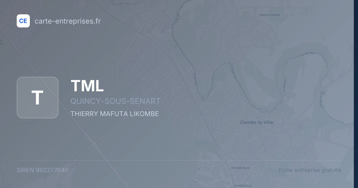 TML — 992277640 — fiche entreprise