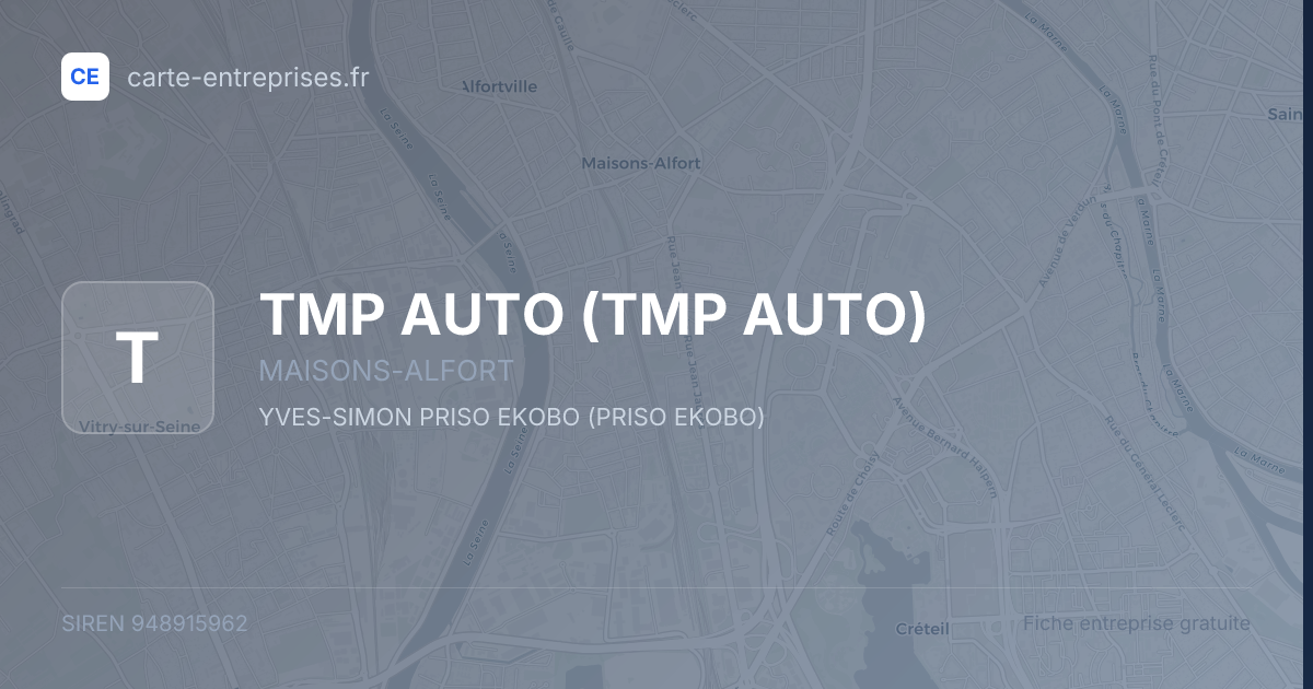 TMP AUTO — 948915962 — fiche entreprise
