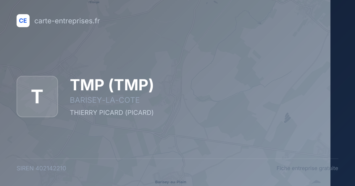 TMP — 402142210 — fiche entreprise