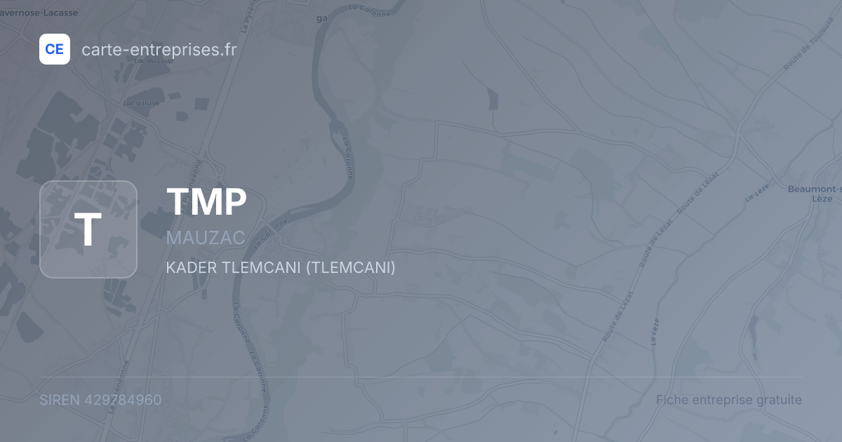 TMP — 429784960 — fiche entreprise