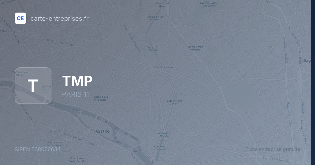 TMP — 538026634 — fiche entreprise