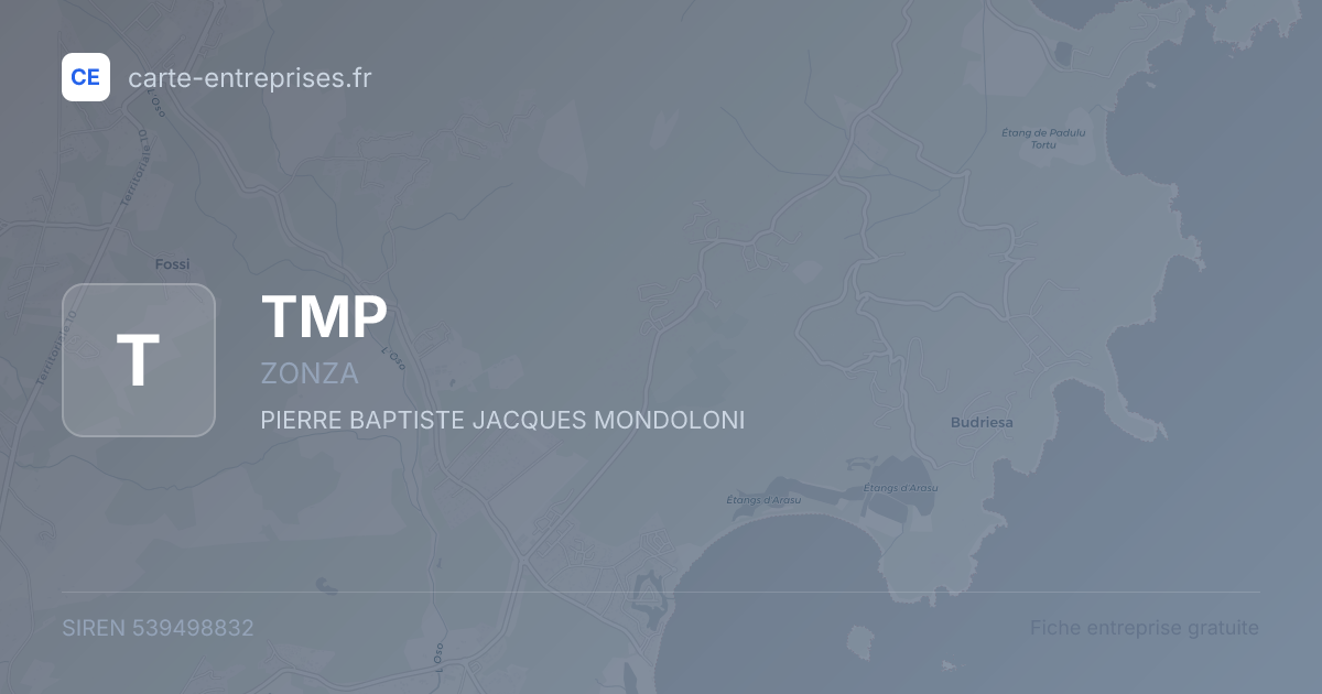 TMP — 539498832 — fiche entreprise