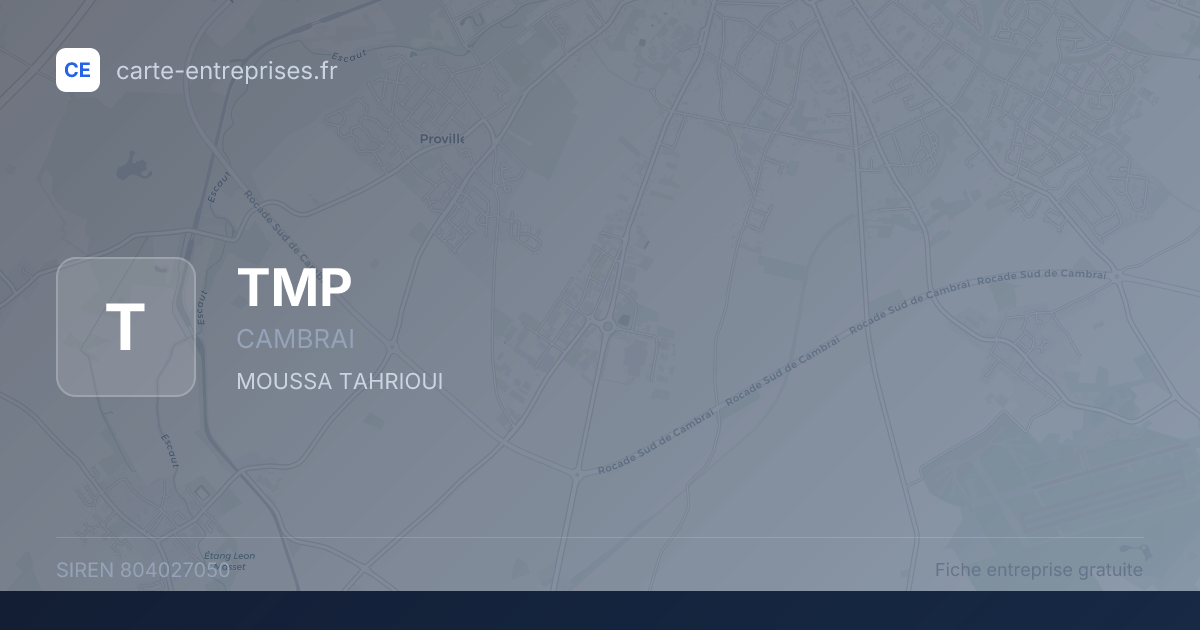 TMP — 804027050 — fiche entreprise