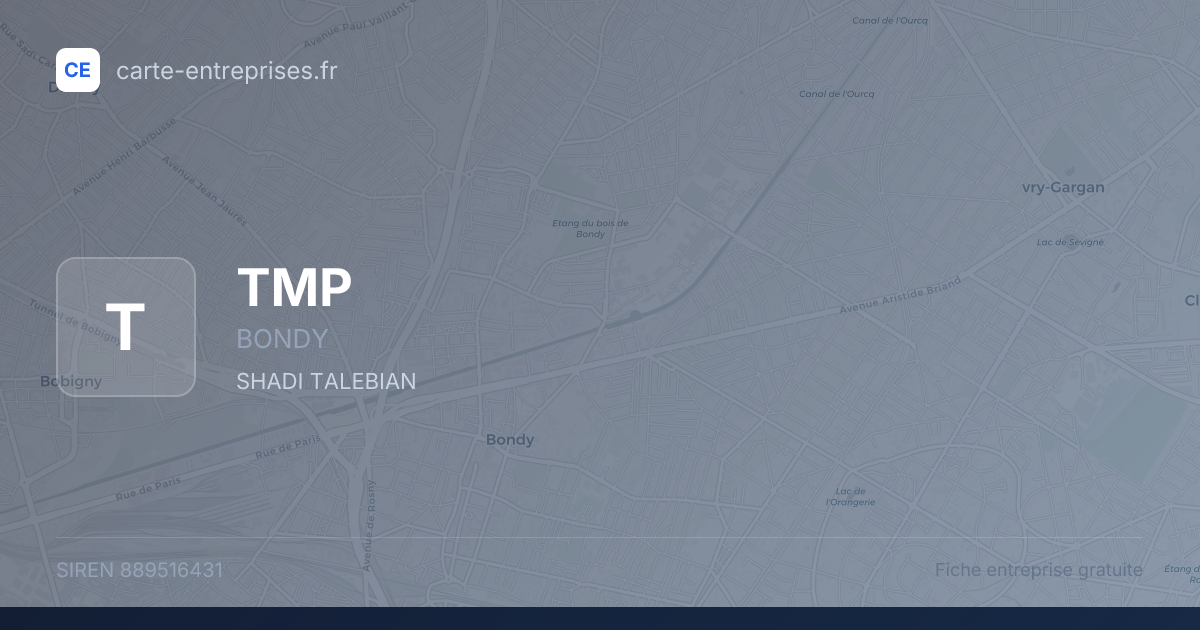 TMP — 889516431 — fiche entreprise