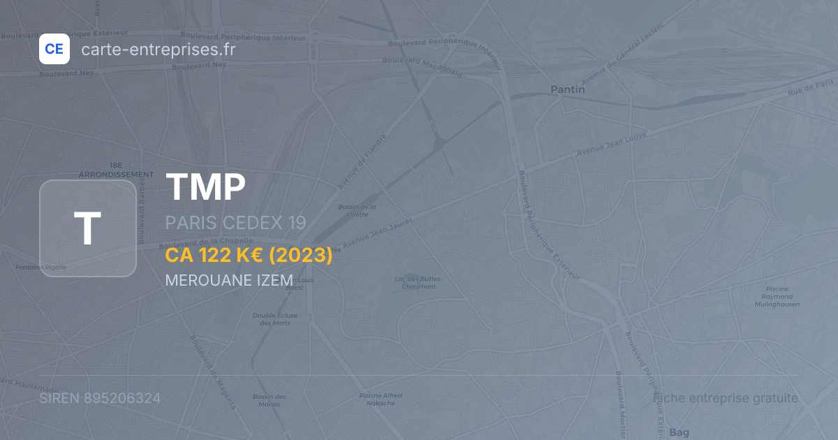 TMP — 895206324 — fiche entreprise