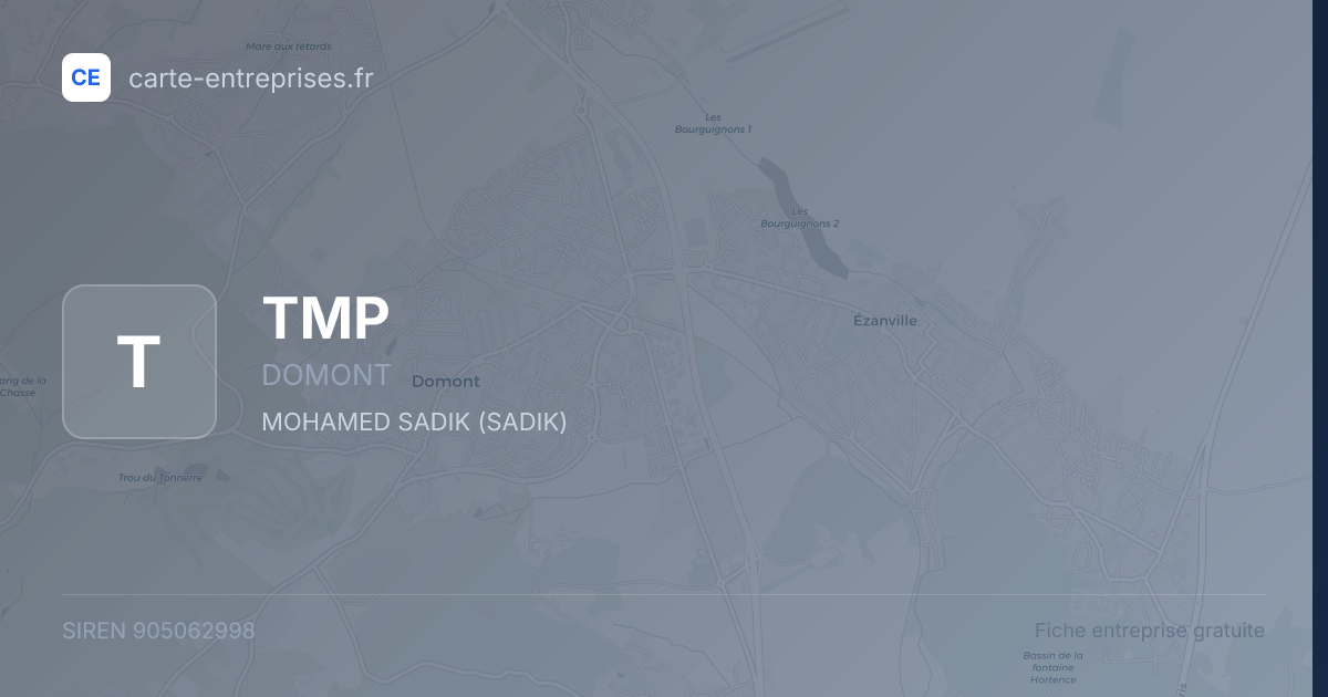 TMP — 905062998 — fiche entreprise