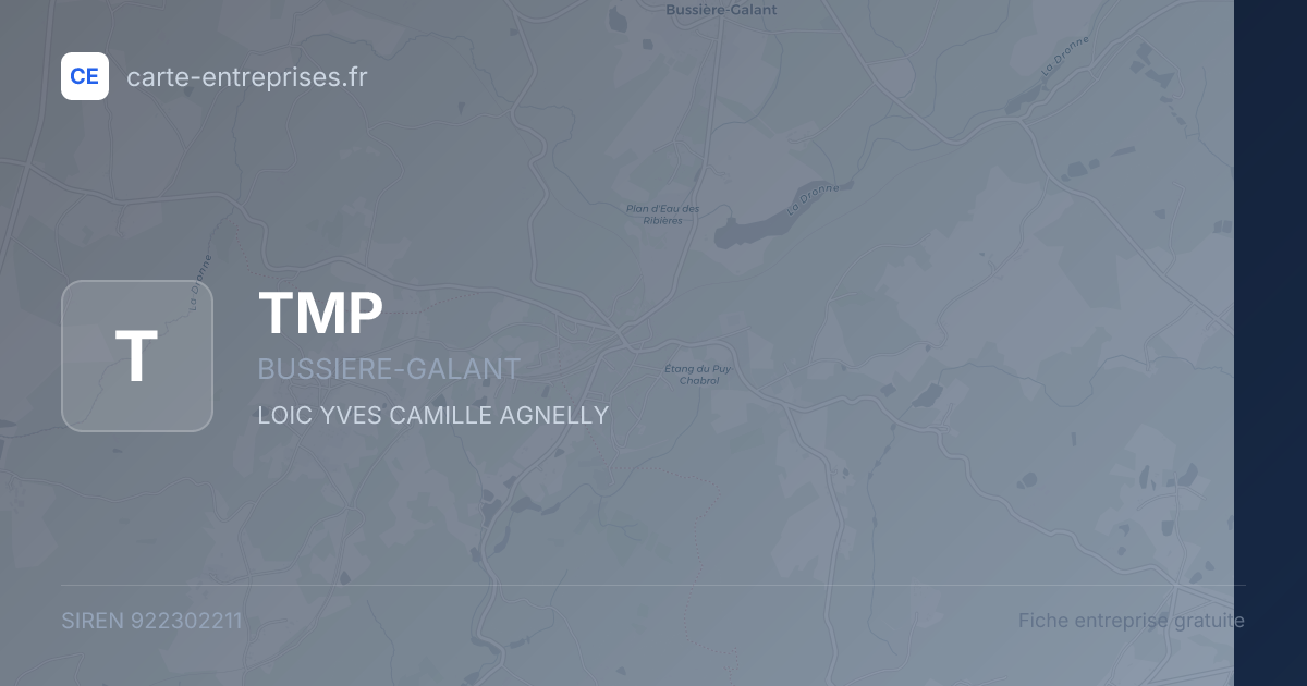 TMP — 922302211 — fiche entreprise