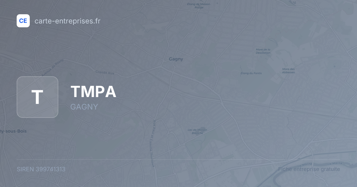 TMPA — 399741313 — fiche entreprise