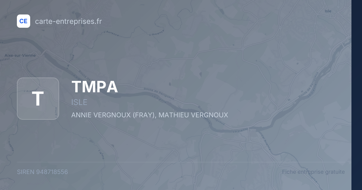 TMPA — 948718556 — fiche entreprise