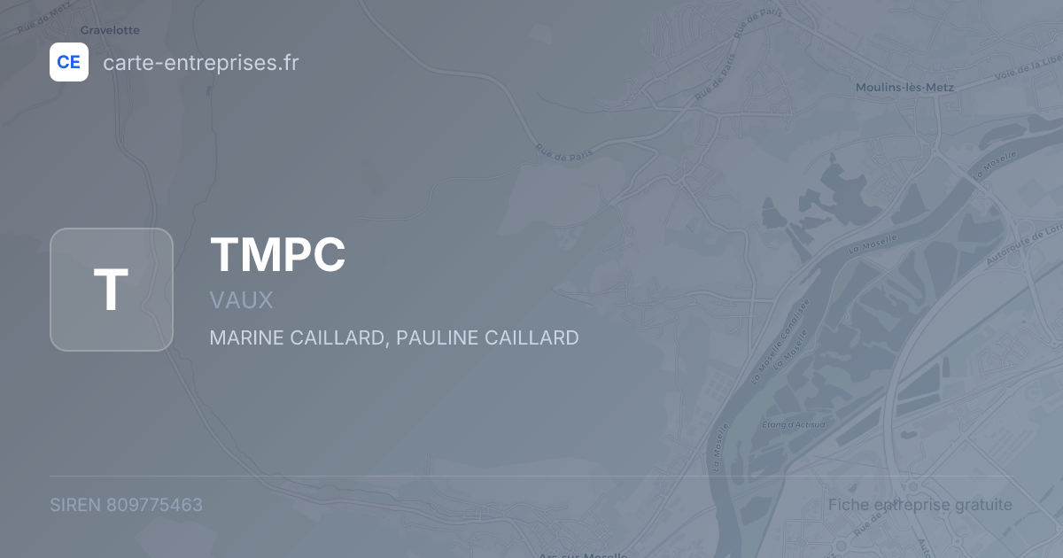TMPC — 809775463 — fiche entreprise