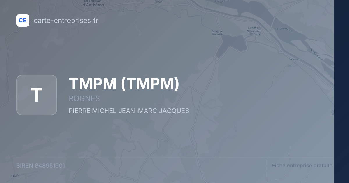 TMPM — 848951901 — fiche entreprise