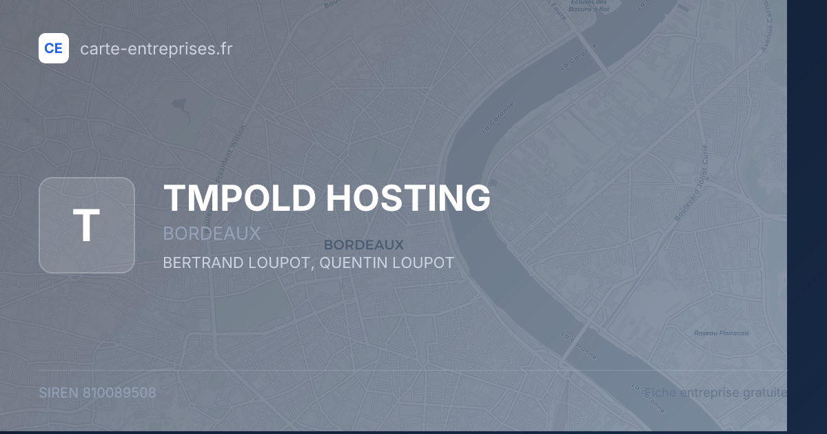 TMPOLD HOSTING — 810089508 — fiche entreprise
