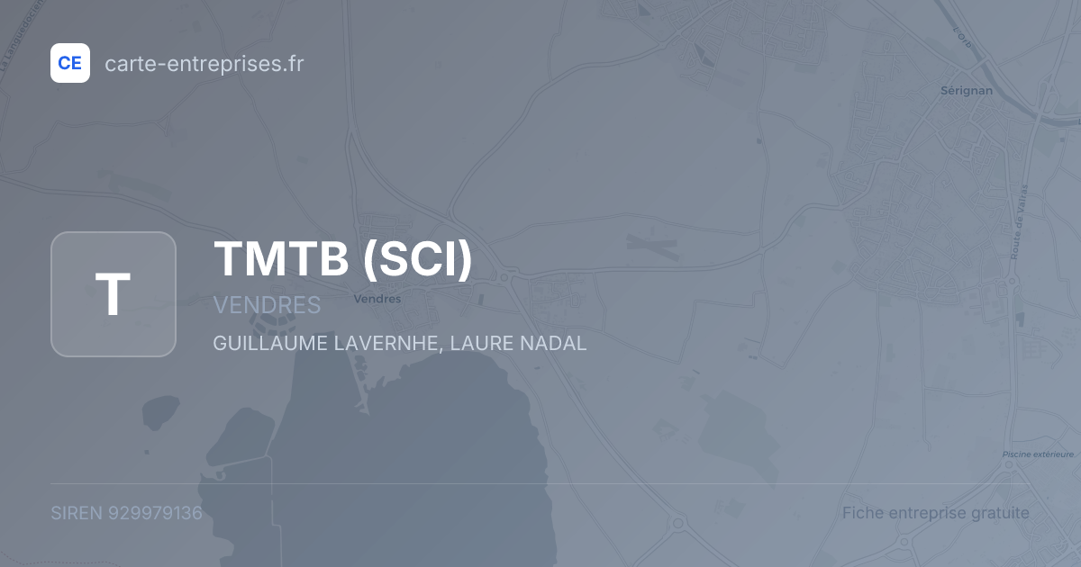 TMTB (SCI) — 929979136 — fiche entreprise