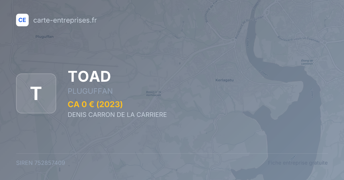 TOAD — 752857409 — fiche entreprise