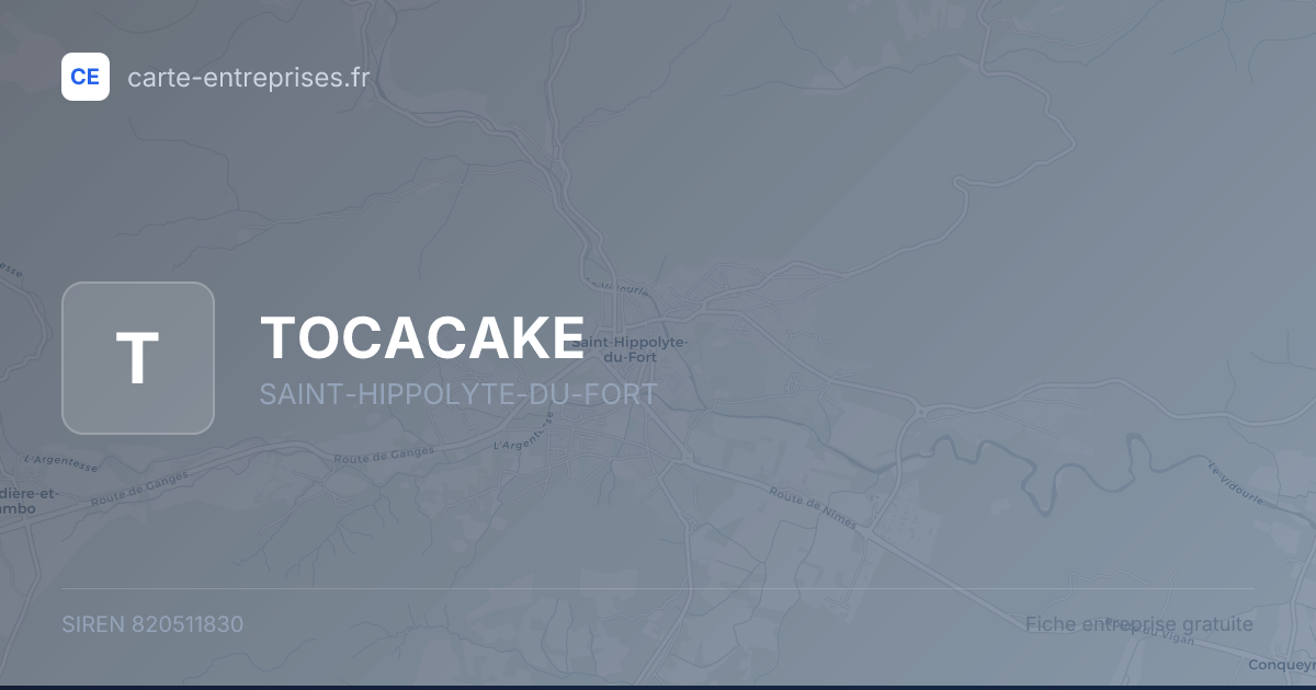 TOCACAKE — 820511830 — fiche entreprise