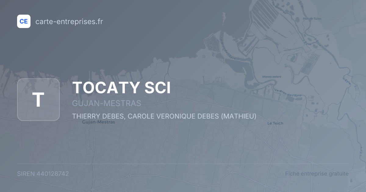 TOCATY SCI — 440128742 — fiche entreprise