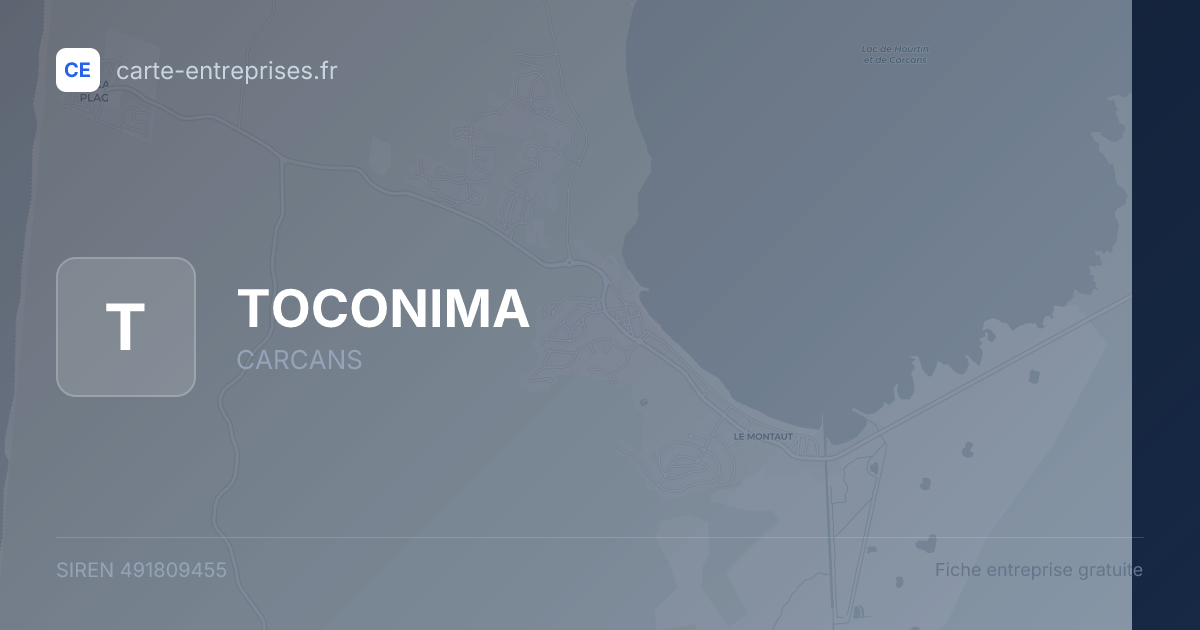 TOCONIMA — 491809455 — fiche entreprise