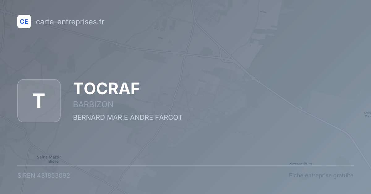 TOCRAF — 431853092 — fiche entreprise