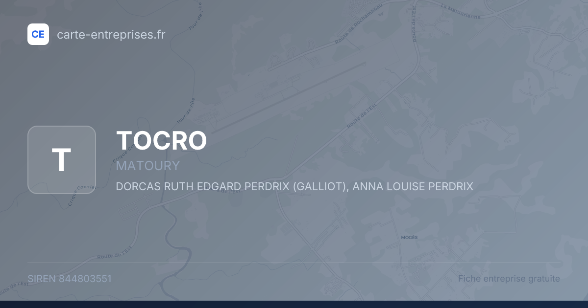 TOCRO — 844803551 — fiche entreprise