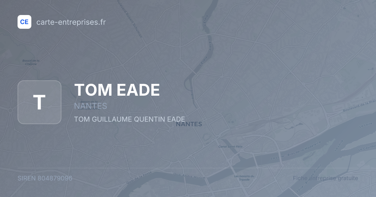 TOM EADE — 804879096 — fiche entreprise