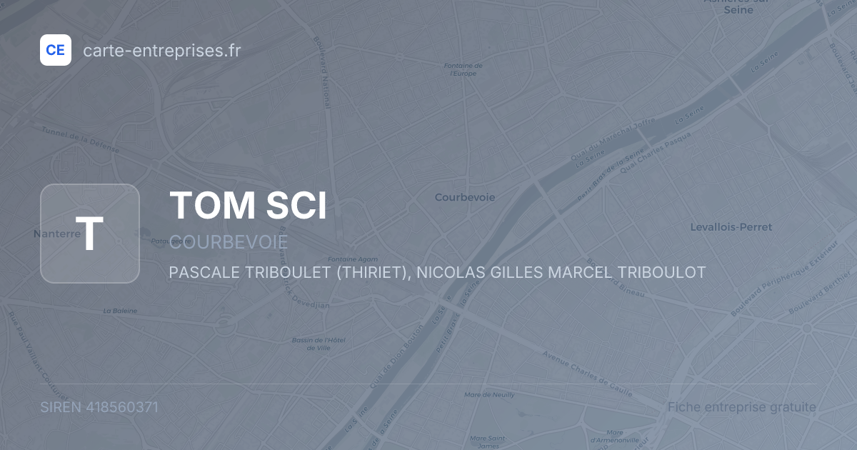 TOM SCI — 418560371 — fiche entreprise